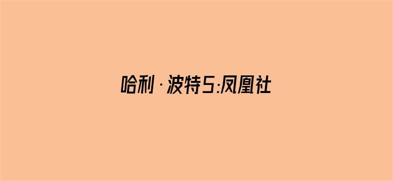 哈利·波特5:凤凰社(普通话)