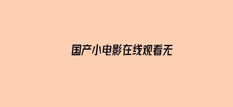 >国产小电影在线观看无码流出横幅海报图