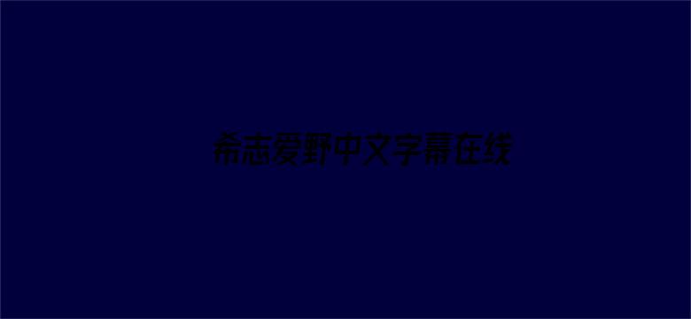 >希志爱野中文字幕在线播放横幅海报图